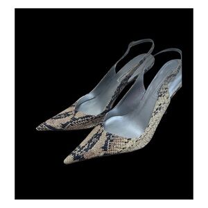 Charles David Snake Print Slingback Heels (worn once) Size 10